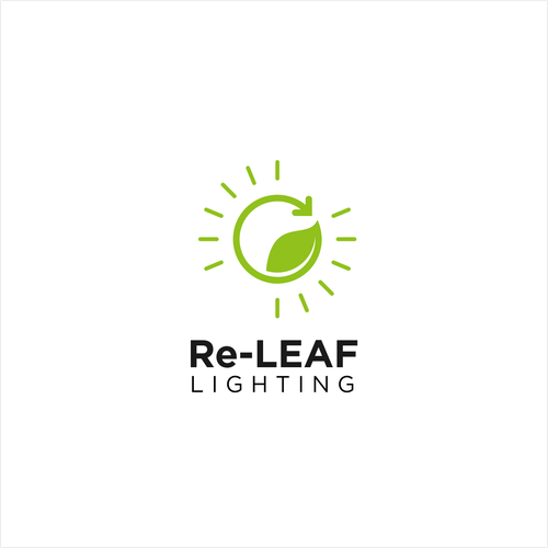 Re-LEAF Lighting logo Design by Whizbone