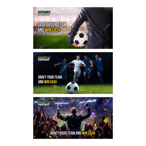 Fantasy soccer provider needs facebook ad designs