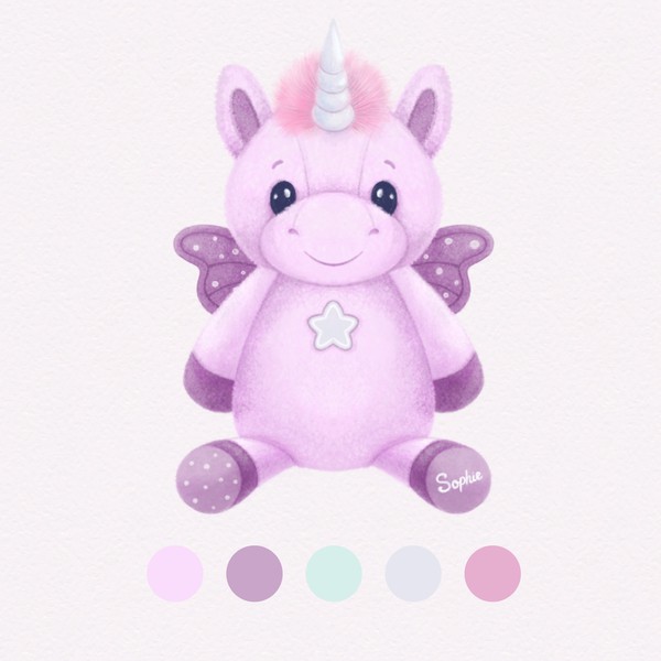 Unicorn Plush Toy Design