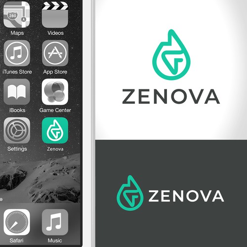 Zenova Logo: Revolutionary suite of health and wellness mobile apps Design by funkyleviz