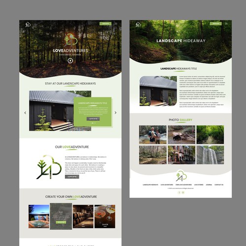 LoveAdventures Website Design by pb⚡️