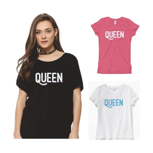 African Diaspora "QUEEN" Dialect T-Shirt Design Design by Risna79