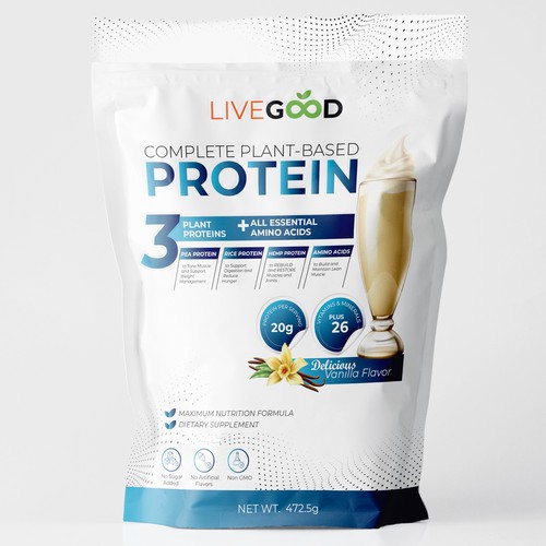 ***GUARANTEED PRIZE*** - LABEL DESIGN for Protein Powder -*****NEW***** Design by graphicdesigner099