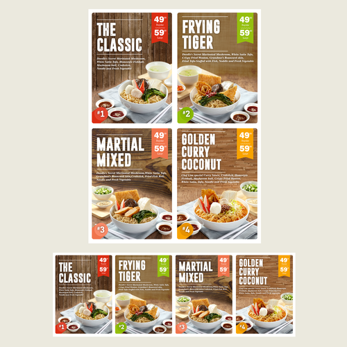 modern menu board design