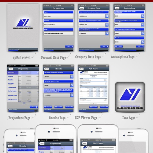 Help York International Agency, LLC with a new mobile app design Diseño de icalizers