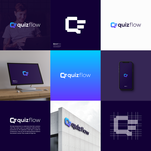 We need a powerful logo design for our AI Quiz Flow SaaS Design by Rudest™