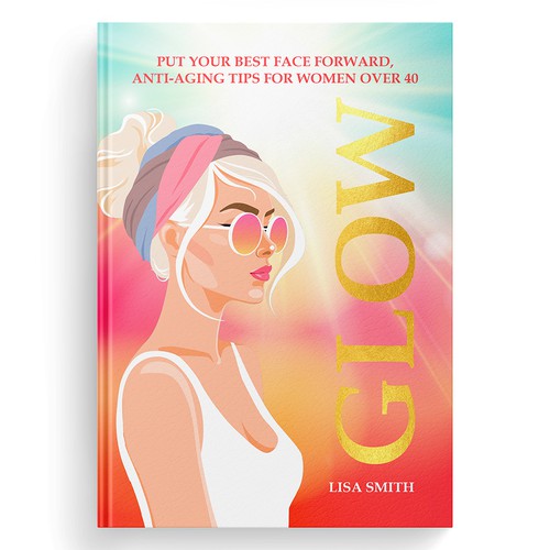 Hollywood Beauty Secrets for Women over 40 Book Cover Design Design por m.creative