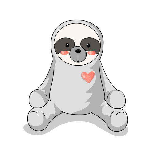Designs Design a Sloth Stuffed Animal Character for Autistic Children