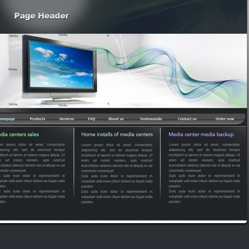 1-3 Page Website Template Design von snoods