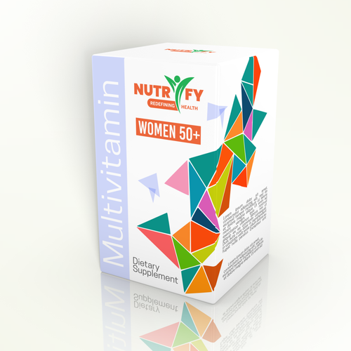 Design a premium packaging for Multivitamin for women 50+ brand for Nigerian Consumers Design réalisé par StudioUno