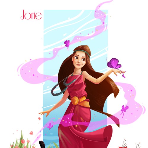 Turn a photo of my gf into a "Disney Princess" like illustration Diseño de glasshopperart
