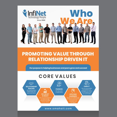 Tech Company "About Us" Flyer Design by Dzine Solution