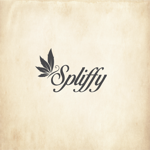 Cannabis Delivery Service in Los Angeles (Spliffy) Diseño de petir jingga