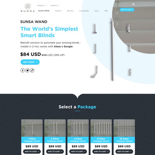 Shopify Design for New Smart Home Product! Réalisé par Atul-Arts
