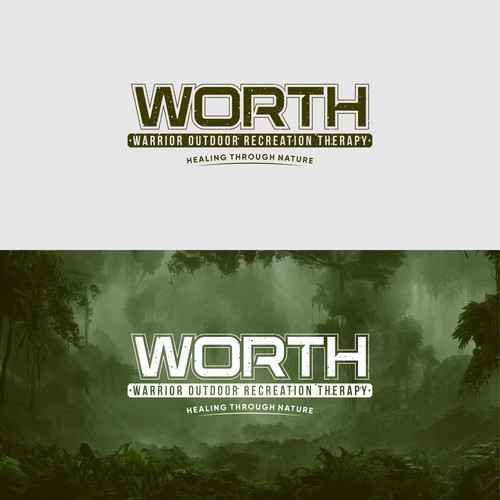 コンペ「Warrior Outdoor Recreation Therapy - WORTH Logo Design Contest」のデザイン by DevDevit   ★ ★ ★ ★ ★さん 