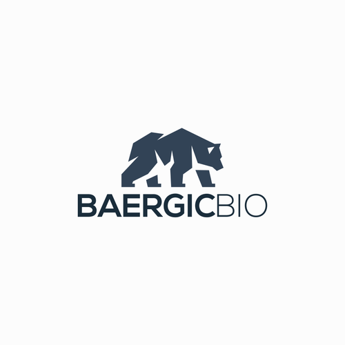 Design a biotech company logo including imagery of a bear. Design by LucianRadu