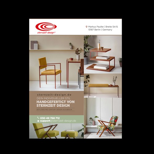 A4 Printanzeige - Sternzeit Design Möbel Design by ektadevesh