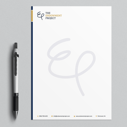 Clean, simple note design, The Endowment Project Design by boniamin