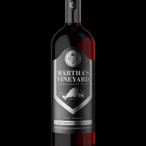 New bourbon bottle label Design by Kirill D.