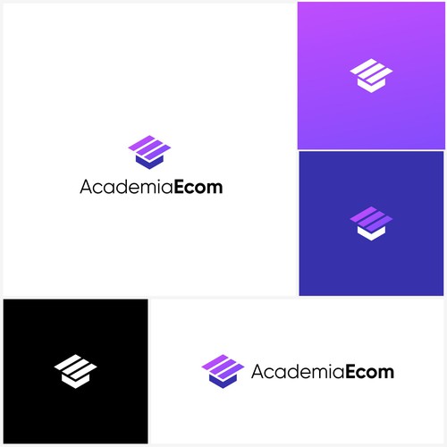 Academia Ecom - Logo For Online Ecommerce Learning Center Design by @fakfokhufu