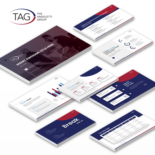 Professional and modern powerpoint template that is easy to edit for use across a variety of clients Design by Andre Nafilata