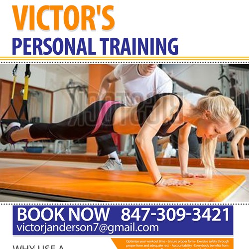 Diseños, Create a Personal Training flyer to recruit new clients