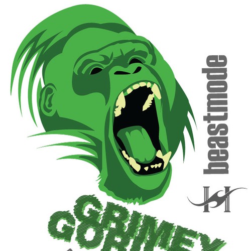 MMA Fighter Tshirt For Grimey Gorilla Design by chelsm61