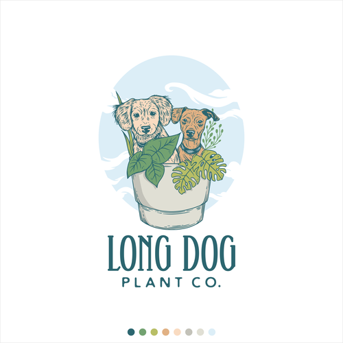 Unique mobile plant shop logo! Design by deer203A