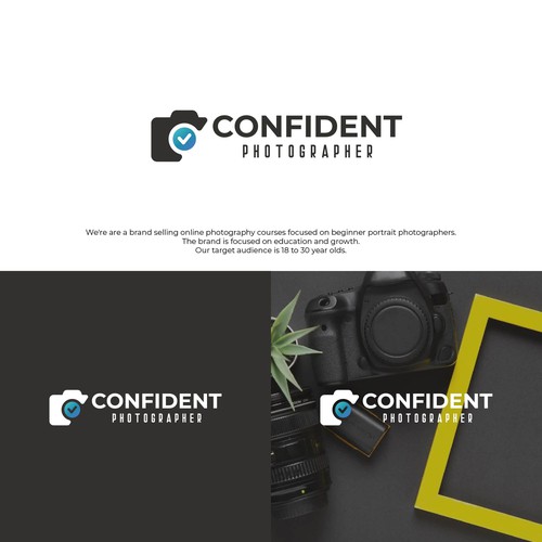 Fun Modern Photography Course Logo Design by mugiwara23