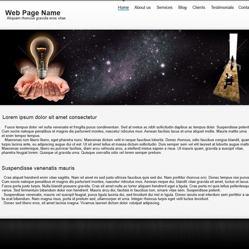 1-3 Page Website Template Design von kpp0209