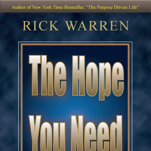 Design Rick Warren's New Book Cover Design réalisé par KamNy