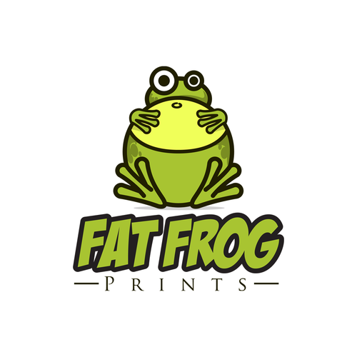 Logo Design for FAT FROG PRINTS | Logo design contest