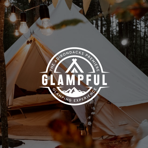 Logo design for sophisticated glamping company provides a one of a kind experience. Design by MotionPixelll™