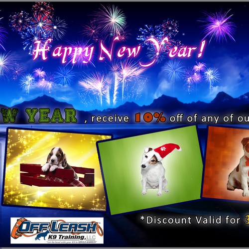 Holiday Ad for Off-Leash K9 Training Design von Gowtham_smarty