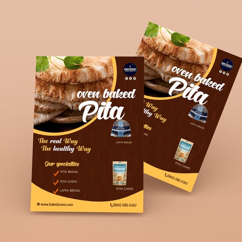 Looking for an attractive flyer design to broadcast new food item. Design by Mahiofficial™