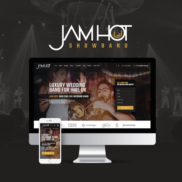 Design by set4net titled "Website for music show band"