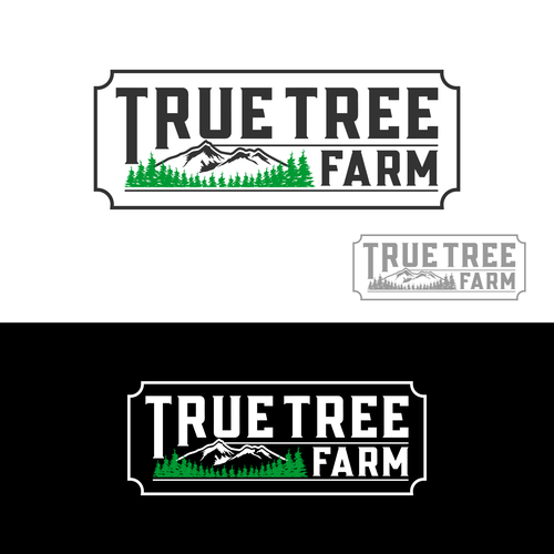 Organic logo for high elevation tree farm in Arizona. Design by Brainstorming_day