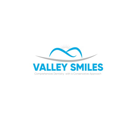 Valley Smiles dental office logo Design by Youbecom©