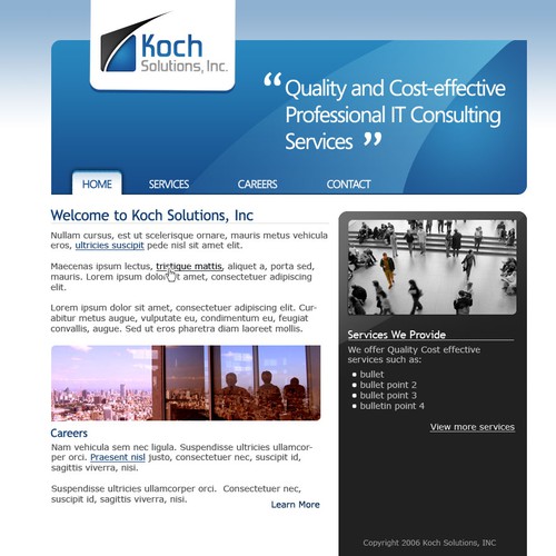 $500.00 Website template (Design only) Design by Sicloan