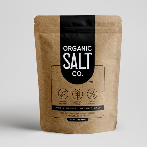 Stand-Up Pouch (Branded Salt Design) Design by Shereef_CM