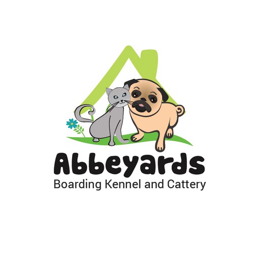 Create a Dog and Cat Logo for Abbeyards Boarding Kennels and Cattery