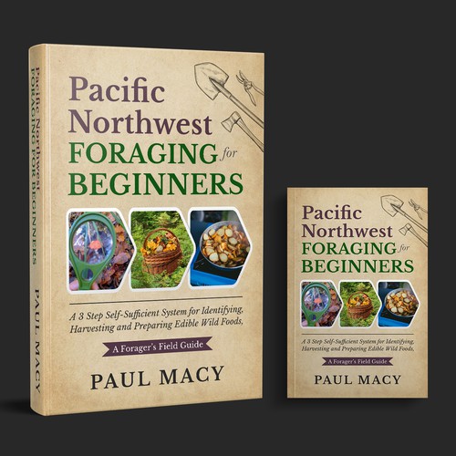 We need a modern looking Pacific Northwest Foraging book cover Design by M E D I A 2