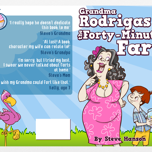 Children's Book Cover: Cartoon Grandma (ages 7-10, series)-ontwerp door MillyMax