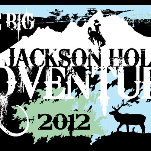 t-shirt design for Jackson Hole Adventures Design by Thomas Soltis