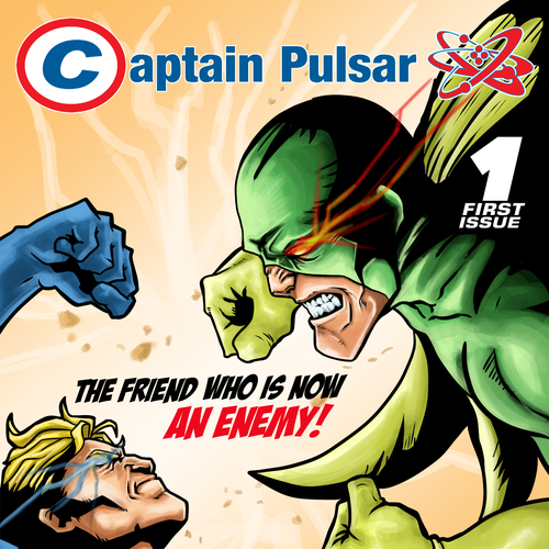 Captain Pulsar First Edition Comic Concept Design by Hadeboga Studio