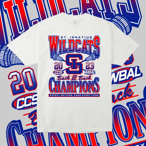 Designs | 90s Style Lacrosse Championship Tee Shirt | T-shirt contest