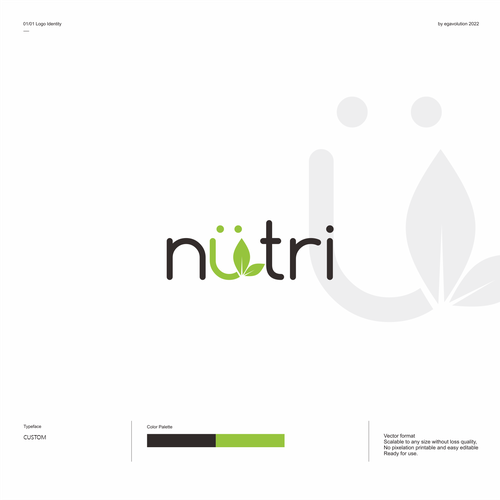 design a nutrition logo Diseño de egavolution