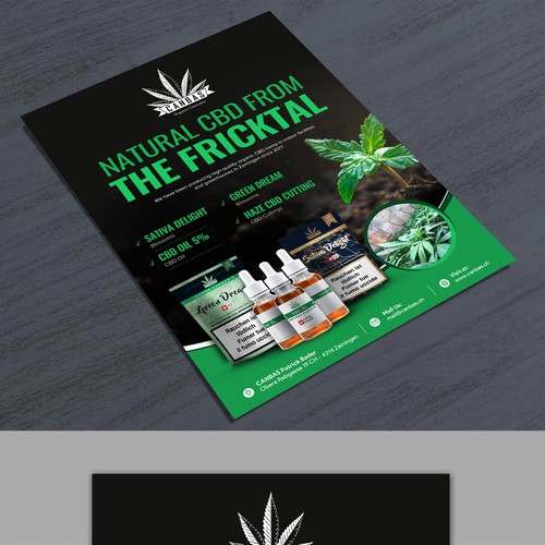 Flyer promotion for local CBD store Design by 123Graphics