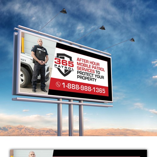 I need a billboard design for a Security Guard Company Design by Besties