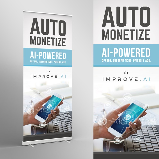 Conference Pop Up Banner For Mobile App Company Signage Contest